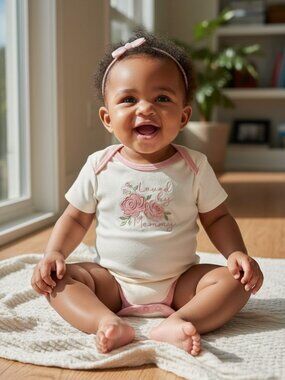 Kyle & Deena 5PK Baby Girl Floral Bodysuits Size 6–9M